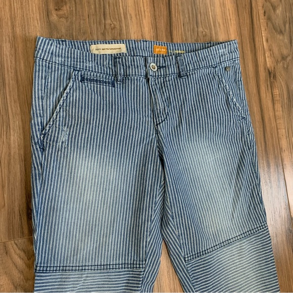 Anthro | Pilcro and the Letterpress striped hyphen jeans size 28P - Picture 4 of 6